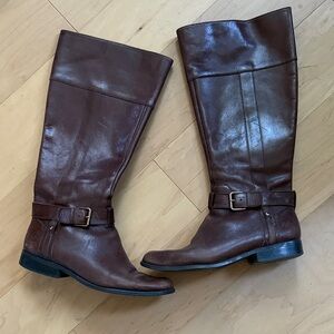Anne Klein Leather Knee-High Boots